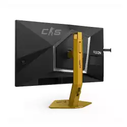 Монитор AOC CS24A, 24.1 inch Ultra-Fast TN eSports, AG, FHD 1920x1080, 500cd/m2, 1000:1, 610Hz, 0.3ms, G-SYNC Compatible, HDR400, 2x HDMI, DP, 4x USB, Audio out, HAS, Swivel, Tilt, Pivot, VESA, Black/Gold