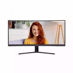 Монитор AOC CU34B3E, 34 inch VA panel, Curved 1500R, WQHD 3440x1440, 21:9, 120Hz, 1ms, 300 cd/m2, 3500:1, HDR 10, PiP+PbP, Adaptive Sync, HDMI, DP, Audio out, Tilt, VESA 100, Black