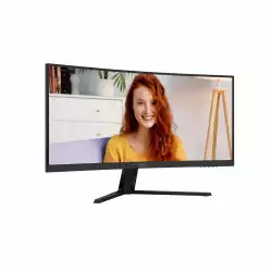 Монитор AOC CU34B3E, 34 inch VA panel, Curved 1500R, WQHD 3440x1440, 21:9, 120Hz, 1ms, 300 cd/m2, 3500:1, HDR 10, PiP+PbP, Adaptive Sync, HDMI, DP, Audio out, Tilt, VESA 100, Black