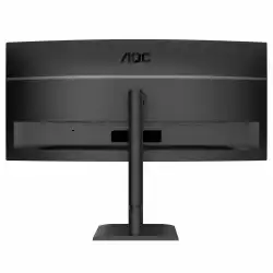 Монитор AOC CU34E4CV, 34" VA panel, AG, Curved 1500R, WQHD 3440x1440, 21:9, 120Hz, 4ms, 350 cd/m2, 3500:1, 20M:1, HDR 10, KVM, PbP, PiP, USB-C Docking, 2x HDMI, DP, USB-C, 4x USB, LAN, Audio out, HAS, Swivel, Tilt, VESA 100, Black