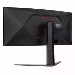Монитор AOC CU34G4, 34" Gaming monitor, Fast VA panel, Curved 1500R, Anti-Glare, 21:9, UWQHD 3440x1440, 300cd/m2, 2500:1, 180Hz, 0.5ms, HDR 10, FreeSync Premium, Flicker Free, Low Blue Light, PiP+PbP, 2x HDMI, DP, Audio out, HAS, Swivel, Tilt, VESA 100, Black/Red