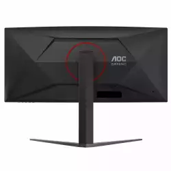 Монитор AOC CU34G4, 34" Gaming monitor, Fast VA panel, Curved 1500R, Anti-Glare, 21:9, UWQHD 3440x1440, 300cd/m2, 2500:1, 180Hz, 0.5ms, HDR 10, FreeSync Premium, Flicker Free, Low Blue Light, PiP+PbP, 2x HDMI, DP, Audio out, HAS, Swivel, Tilt, VESA 100, Black/Red