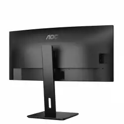 Монитор AOC CU34P3CV, 34" VA Panel WLED, Curved 1500R, 3440x1440, 21:9, 100Hz, 300 cd/m2, 3000:1, 50M:1, AntiGlare, 3H, 3-sided frameless, HDMI, DisplayPort, USB-C, 4x USB, LAN, Speakers, Flicker-free, Low blue light, PIP, PBP, Tilt, Swivel, HAS, Pivot, VESA 100, Black