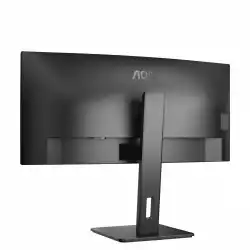 Монитор AOC CU34P3CV, 34" VA Panel WLED, Curved 1500R, 3440x1440, 21:9, 100Hz, 300 cd/m2, 3000:1, 50M:1, AntiGlare, 3H, 3-sided frameless, HDMI, DisplayPort, USB-C, 4x USB, LAN, Speakers, Flicker-free, Low blue light, PIP, PBP, Tilt, Swivel, HAS, Pivot, VESA 100, Black