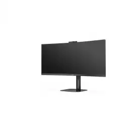 Монитор AOC CU34V5CW/BK 34 inch VA Panel WLED, Curved 1500R, 3440x1440, 21:9, 100Hz, 1 ms, 300 cd/m2, 3000:1, 20M:1, Anti Glare, 3H, 3-sided frameless, HDMI, DisplayPort, USB-C, 4x USB 3.2, Speakers, Flicker-free, Low blue light, MultiView, PIP, PBP, Tilt, Swivel, HAS, VESA 100, Web Cam, Black