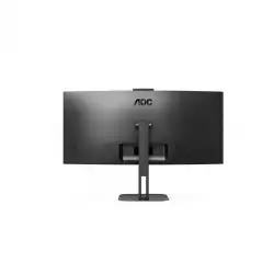 Монитор AOC CU34V5CW/BK 34 inch VA Panel WLED, Curved 1500R, 3440x1440, 21:9, 100Hz, 1 ms, 300 cd/m2, 3000:1, 20M:1, Anti Glare, 3H, 3-sided frameless, HDMI, DisplayPort, USB-C, 4x USB 3.2, Speakers, Flicker-free, Low blue light, MultiView, PIP, PBP, Tilt, Swivel, HAS, VESA 100, Web Cam, Black