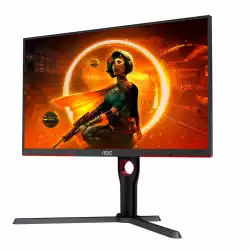Монитор AOC Q27G3XMN/BK, 27" Gaming monitor, VA WLED panel, 16:9, AntiGlare, 2K UHD 2560x1440, 700cd/m2, 4000:1, 80M:1, 180Hz, 1ms, HDR1000, Adaptive Sync, Flicker-Free, Low Input Lag, HDMI, DP, Audio out, HAS, Swivel, Tilt, Pivot, VESA 100, Black