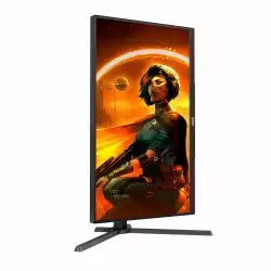 Монитор AOC Q27G3XMN/BK, 27" Gaming monitor, VA WLED panel, 16:9, AntiGlare, 2K UHD 2560x1440, 700cd/m2, 4000:1, 80M:1, 180Hz, 1ms, HDR1000, Adaptive Sync, Flicker-Free, Low Input Lag, HDMI, DP, Audio out, HAS, Swivel, Tilt, Pivot, VESA 100, Black