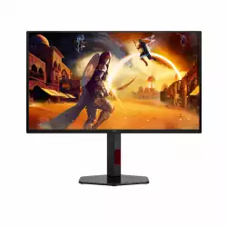 Монитор AOC Q27G4ZDR, 26.5 inch Gaming monitor, QD - OLED, QHD 2560x1440, 240Hz, 0.03ms, 400cd/m2, 1.5M:1, HDR 10, G-SYNC Compatible, PiP+PbP, 2x HDMI, DP, 2x USB, HAS, Swivel, Tilt, Pivot, VESA 100, Black