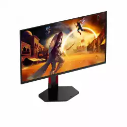 Монитор AOC Q27G4ZDR, 26.5 inch Gaming monitor, QD - OLED, QHD 2560x1440, 240Hz, 0.03ms, 400cd/m2, 1.5M:1, HDR 10, G-SYNC Compatible, PiP+PbP, 2x HDMI, DP, 2x USB, HAS, Swivel, Tilt, Pivot, VESA 100, Black