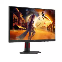 Монитор AOC Q27G4ZR, 27" Gaming monitor, Fast IPS panel, AG, QHD 2560x1440, 16:9, 240Hz, 0.3ms, 400 cd/m2, 1000:1, HDR 400, Flicker Free, Anti Blue Light, Adaptive Sync, 2x HDMI, DP, Audio out, Speakers, HAS, Swivel, Tilt, Pivot, VESA 100, Black