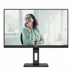 Монитор AOC Q27P3CV, 27" IPS WLED Panel, AntiGlare, 3H, 16:9, 2560x1440, 75Hz, 350cd/m2, 1000:1, 50M:1, 3-sided frameless, 2x HDMI, DisplayPort, DP Out, USB-C, 4x USB 3.2, LAN, Speakers, Flicker-free, Low blue light, Adaptive Sync, Tilt, Swivel, Pivot, HAS, VESA 100, Black