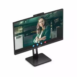 Монитор AOC Q27P3QW, 27" IPS WLED Panel, AntiGlare, 3H, 16:9, 2560x1440, 75Hz, 350cd/m2, 1000:1, 20M:1, 3-sided frameless, 2x HDMI, DisplayPort, 4x USB, Speakers, 2MP Windows Hello, Microphone, Tilt, Swivel, Pivot, HAS, Flicker-free, Low blue light, AdaptiveSync, VESA 100, Black