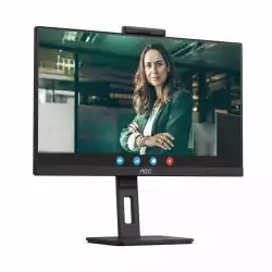 Монитор AOC Q27P3QW, 27" IPS WLED Panel, AntiGlare, 3H, 16:9, 2560x1440, 75Hz, 350cd/m2, 1000:1, 20M:1, 3-sided frameless, 2x HDMI, DisplayPort, 4x USB, Speakers, 2MP Windows Hello, Microphone, Tilt, Swivel, Pivot, HAS, Flicker-free, Low blue light, AdaptiveSync, VESA 100, Black