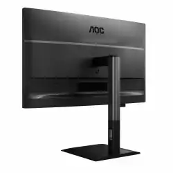 Монитор AOC Q27P4U, 27" IPS WLED panel, AG, 16:9, QHD 2560x1440, 350cd/m2, 1500:1, 50M:1, 120Hz, 4ms, HDR mode, Adaptive Sync, Flicker Free, Anti Blue Light, sRGB, Pop-out USB Hub, 2x HDMI, DP, USB-C, 3x USB, Audio out, Speakers, HAS, Swivel, Tilt, Pivot, VESA 100, Energy class C, Black