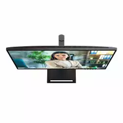 Монитор AOC Q27P4U, 27" IPS WLED panel, AG, 16:9, QHD 2560x1440, 350cd/m2, 1500:1, 50M:1, 120Hz, 4ms, HDR mode, Adaptive Sync, Flicker Free, Anti Blue Light, sRGB, Pop-out USB Hub, 2x HDMI, DP, USB-C, 3x USB, Audio out, Speakers, HAS, Swivel, Tilt, Pivot, VESA 100, Energy class C, Black