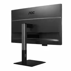 Монитор AOC Q27P4U, 27" IPS WLED panel, AG, 16:9, QHD 2560x1440, 350cd/m2, 1500:1, 50M:1, 120Hz, 4ms, HDR mode, Adaptive Sync, Flicker Free, Anti Blue Light, sRGB, Pop-out USB Hub, 2x HDMI, DP, USB-C, 3x USB, Audio out, Speakers, HAS, Swivel, Tilt, Pivot, VESA 100, Energy class C, Black