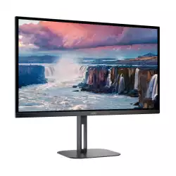 Монитор AOC Q27V5N/BK, 27", WLED VA Panel, 2560x1440, 75Hz, 16:9, 4ms, 4000:1, 20M:1, 300 cd/m2, AntiGlare, 3H, 3-sided frameless, FreeSync, Flicker-free, Low blue light, 2x HDMI, 2x DisplayPort, Speakers, HAS, Swivel, Tilt, Pivot, VESA 100, Black