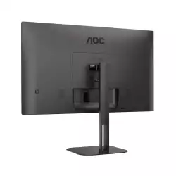 Монитор AOC Q27V5N/BK, 27", WLED VA Panel, 2560x1440, 75Hz, 16:9, 4ms, 4000:1, 20M:1, 300 cd/m2, AntiGlare, 3H, 3-sided frameless, FreeSync, Flicker-free, Low blue light, 2x HDMI, 2x DisplayPort, Speakers, HAS, Swivel, Tilt, Pivot, VESA 100, Black