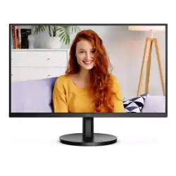 Монитор AOC U27B3M, 27", VA WLED panel, Anti-Glare, UHD 3840x2160, 16:9, 60Hz, 4ms, 300 cd/m2, 3500:1, 20M:1, HDR10, Flicker Free, Low Blue Light, Adaptive Sync, 2x HDMI, DisplayPort, Audio Out, Speakers, Tilt, VESA 100, Black