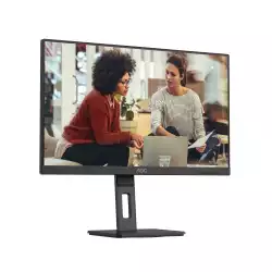 Монитор AOC U27E3UF, 27" IPS panel, AG, 16:9, UHD 3840x2160, 350cd/m2, 1000:1, 4ms, 60Hz, Adaptive Sync, Low Blue Light Flicker Free, 2x HDMI, DP, 4x USB, LAN, Audio Out, Speakers, HAS, Swivel, Tilt, Pivot, VESA 100, Black