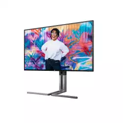 Монитор AOC U27U3CV, 27" Nano IPS panel, AG, 16:9, UHD 3840x2160, 350cd/m2, 1300:1, 4ms, 60Hz, Adaptive Sync, PiP, PbP, Flicker Free, KVM, DCI-P3, sRGB, 2x HDMI, DP, 3x USB-C, 4x USB, LAN, Speakers, HAS, Swivel, Tilt, Pivot, VESA 100, Black