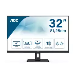Монитор AOC U32E2N 32 inch WLED, 4 ms, VA Panel, 3840x2160, 350cd/m2, 2500:1, 2xHDMI, Displayport, speakers