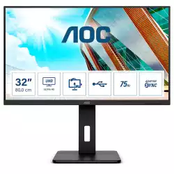 Монитор AOC U32P2 31.5 inch VA Panel, WLED, 3840x2160, 4ms, 350cd/m2, 3000:1, 2xHDMI, Displayport, USB, speakers, Height Adjust, Pivot, AdaptiveSync
