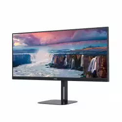Монитор AOC U34V5C/BK 34 inch VA Panel, Anti Glare, 3H, 21:9, 3440x1440, 100Hz, 1 ms, 300cd/m2, 4000:1, 20M:1, 3- sided frameless, Free Sync, Flicker-free, Low blue light, MultiView: PIP, PBP, HDMI, DisplayPort, USB-C, 4x USB 3.2, Tilt, Swivel, HAS, Speakers, VESA 100, Black