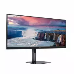 Монитор AOC U34V5C/BK 34 inch VA Panel, Anti Glare, 3H, 21:9, 3440x1440, 100Hz, 1 ms, 300cd/m2, 4000:1, 20M:1, 3- sided frameless, Free Sync, Flicker-free, Low blue light, MultiView: PIP, PBP, HDMI, DisplayPort, USB-C, 4x USB 3.2, Tilt, Swivel, HAS, Speakers, VESA 100, Black