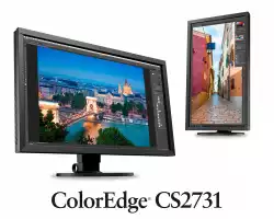 Монитор EIZO CS2731 27 inch, IPS Wide Gamut, Hardware Calibration Monitor, 2560x1440, USB-C, DisplayPort, DVI-I, HDMI, 4xUSB, AdobeRGB >99% , DCI P3 95%, 350 cd/m2, 1000:1, 16-bit LuT, DUE, Черен