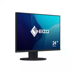 Монитор EIZO EV2400R-BK, 23.8 inch, IPS panel, FHD 1920x1080, 350cd/m2, 1500:1, 100Hz, 5ms, sRGB, 10 bit LuT, Auto EcoView, DisplayPort, HDMI, 4x USB-A, Speakers, HAS, Swivel, Tilt, Pivot, VESA, Energy class B, Black
