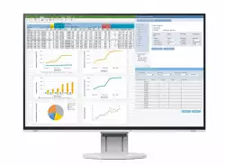 Монитор EIZO EV2457-WT, 24.1", 16:10, 1920x1200, 350 cd/m2, 178/178, IPS , Display Port in/out, HDMI, DVI-D, DSub, USB hub, White