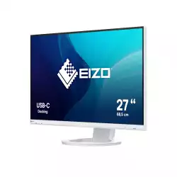 Монитор EIZO EV2720S-WT, 27", IPS LED panel, 16:9, QHD 2560 x 1440, 350cd/m2, 1500:1, 5ms, DICOM tone curve, Auto Eco View, Flicker Free, Speakers, HDMI, DP, USB-C, PD 70W, 4x USB, Audio out, HAS, Swivel, Tilt, Pivot, VESA 100, White