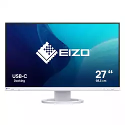 Монитор EIZO EV2720S-WT, 27", IPS LED panel, 16:9, QHD 2560 x 1440, 350cd/m2, 1500:1, 5ms, DICOM tone curve, Auto Eco View, Flicker Free, Speakers, HDMI, DP, USB-C, PD 70W, 4x USB, Audio out, HAS, Swivel, Tilt, Pivot, VESA 100, White                          