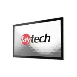 Монитор Faytech 4010081718 FT27TMACAPOB, 27", Alu Frame, Optically bonded, 10-Finger-Multi Touch Capacitive, 16:9, FHD 1920x1080, 300cd/m2, 3000:1, 7H, IP65 Front / IP40 Back, 24/7, VGA, HDMI, DP, USB, Speakers, VESA, 10 x Clamp support, Black