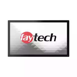 Монитор Faytech 4010081718 FT27TMACAPOB, 27", Alu Frame, Optically bonded, 10-Finger-Multi Touch Capacitive, 16:9, FHD 1920x1080, 300cd/m2, 3000:1, 7H, IP65 Front / IP40 Back, 24/7, VGA, HDMI, DP, USB, Speakers, VESA, 10 x Clamp support, Black