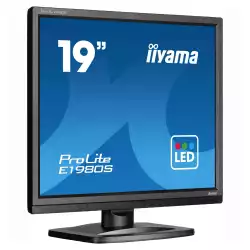 Монитор IIYAMA E1980S-B1, 19 inch, TN panel, 1280x1024, 5:4, 250 cd/m2, 1000:1, 3ms, 75Hz, HDMI, DP, Speakers, Tilt, VESA 100, Black