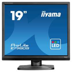 Монитор IIYAMA E1980S-B1, 19 inch, TN panel, 1280x1024, 5:4, 250 cd/m2, 1000:1, 3ms, 75Hz, HDMI, DP, Speakers, Tilt, VESA 100, Black