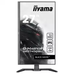 Монитор IIYAMA GB2745QSU-B2, 27", Gaming monitor, IPS panel, AntiGlare, 16:9, 2K QHD 2560x1440, 300cd/m2, 1300:1, 100Hz, 1ms, Adaptive Sync, Flicker free, HDMI, DP, 2x USB, Audio out, Speakers, HAS, Swivel, Tilt, Pivot, VESA 100, Black