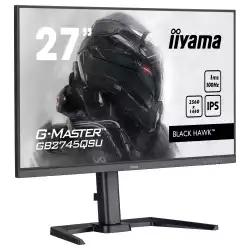 Монитор IIYAMA GB2745QSU-B2, 27", Gaming monitor, IPS panel, AntiGlare, 16:9, 2K QHD 2560x1440, 300cd/m2, 1300:1, 100Hz, 1ms, Adaptive Sync, Flicker free, HDMI, DP, 2x USB, Audio out, Speakers, HAS, Swivel, Tilt, Pivot, VESA 100, Black