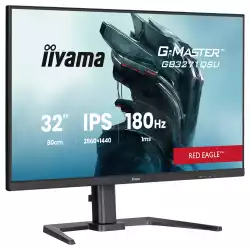 Монитор IIYAMA GB3271QSU-B2, 31.5" Gaming monitor, IPS panel, QHD 2560x1440, 400cd/m2, 1000:1, 80M:1, 180Hz, 1ms, HDR, FreeSync Premium, Flicker free, 2x HDMI, DP, 2x USB-C, 2x USB, Audio out, Speakers, HAS, Swivel, Tilt, VESA 100, Black