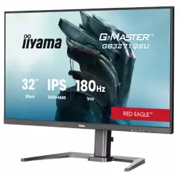 Монитор IIYAMA GB3271QSU-B2, 31.5" Gaming monitor, IPS panel, QHD 2560x1440, 400cd/m2, 1000:1, 80M:1, 180Hz, 1ms, HDR, FreeSync Premium, Flicker free, 2x HDMI, DP, 2x USB-C, 2x USB, Audio out, Speakers, HAS, Swivel, Tilt, VESA 100, Black