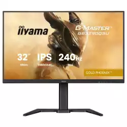 Монитор IIYAMA GB3290QSU-B1, 31.5" Gaming monitor, IPS panel, QHD 2560x1440, 400cd/m2, 1000:1, 80M:1, 240Hz, 1ms, HDR, FreeSync Premium, Flicker free, 2x HDMI, DP, 2x USB-C, 2x USB, Audio out, Speakers, HAS, Swivel, Tilt, VESA 100, Black