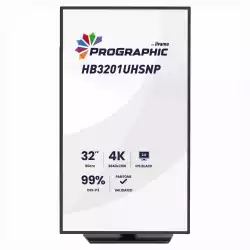 Монитор IIYAMA ProGraphic HB3201UHSNP-B1, 31.5 inch IPS Black 2.0, UHD 3840x2160, 450cd/m2, 3000:1, HDMI, DP, USB-C, DP out, 4x USB, LAN, Speakers, KVM, HDR400, Pantone Validated, HAS, Swivel, Tilt, Pivot, Black
