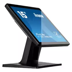 Монитор IIYAMA T1521MSC-B2, 15", TN panel, 4:3, 10-points PCAP touch, 1024x768, 370cd/m2, 800:1, 8ms, Edge to edge glass, VGA, HDMI, Speakers, IP65 Front, OSD key lock, Tilt, VESA 75, External power adapter, Black