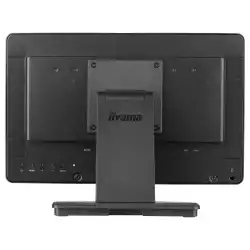 Монитор IIYAMA T1633MSC-B1, 15.6", IPS panel, Edge to edge glass, FHD 1920x1080, 16:9, 450cd/m2, 1000:1, 5ms, 10-pts PCAP touch, HDMI, DisplayPort, 2x USB, Speakers, IP54 front, Tilt, VESA 100, Black