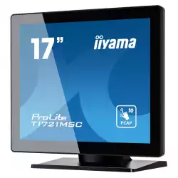 Монитор IIYAMA T1721MSC-B2, 17" TN panel, 5:4, 1280x1024, 10points multi touch PCAP, 250cd/m3, 1000:1, 5ms, VGA, HDMI, USB, Speakers, 7H, IPX3, Tilt, VESA 100, Black