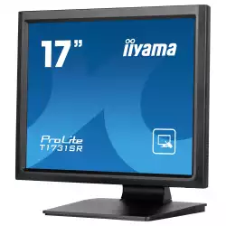 Монитор IIYAMA T1731SR-B1S, 17", Touch monitor, Serial resistive technology, TN Panel, 5:4, SVGA 1280 x 1024, 250cd/m2, 1000:1, 5ms, IP54 Front, OSD key lock, VGA, HDMI, DisplayPort, Speakers, Tilt, VESA 100, Black