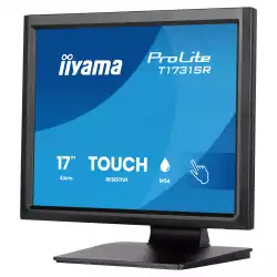 Монитор IIYAMA T1731SR-B2S, 17 inch, Touch monitor, Serial resistive technology, TN panel, AG, 5:4, 1280 x 1024, 250cd/m2, 1000:1, 5ms, IP54 Front, VGA, HDMI, DP, Audio, Speakers, Tilt, Face Up, VESA 100, Black